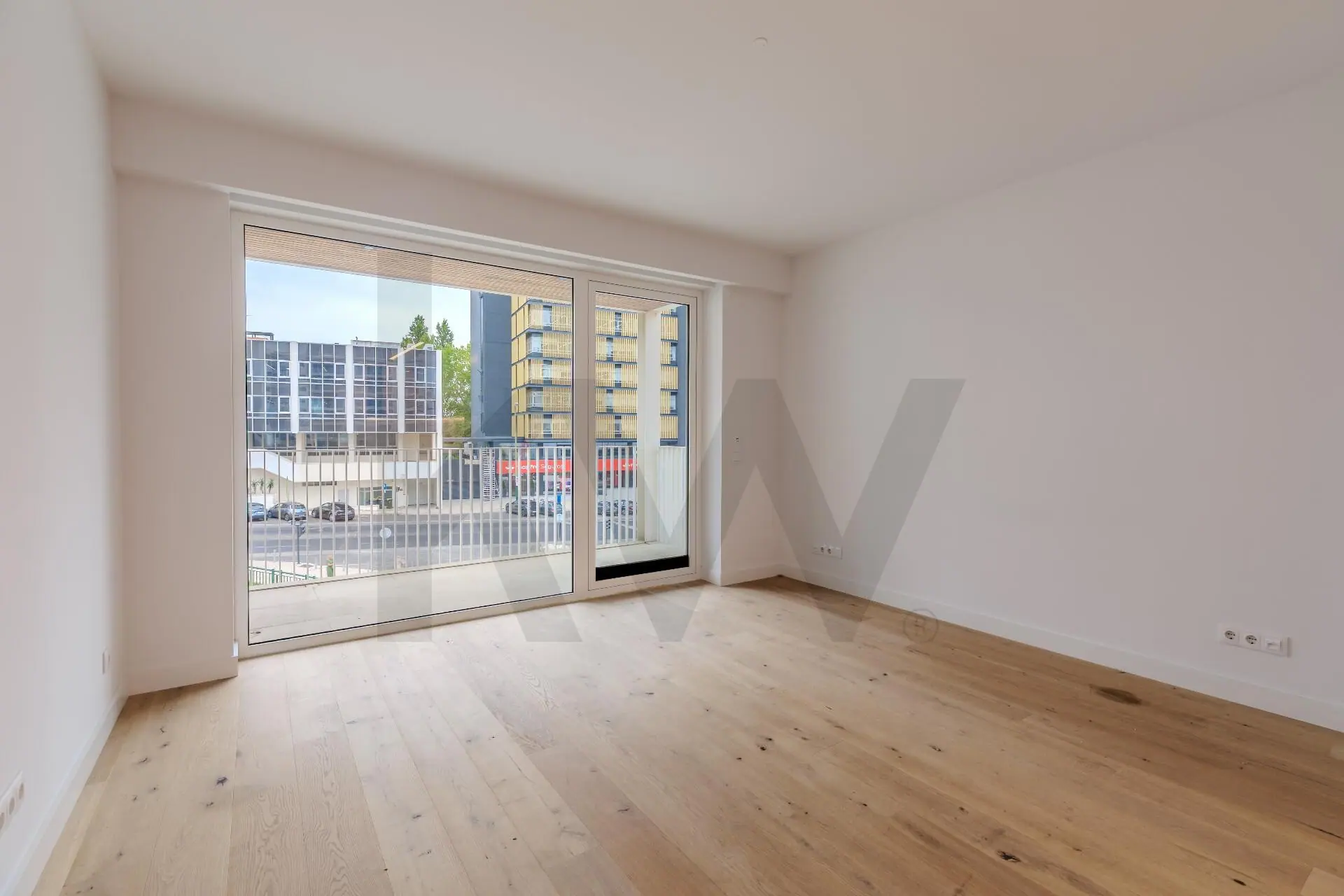 Living room with balcony