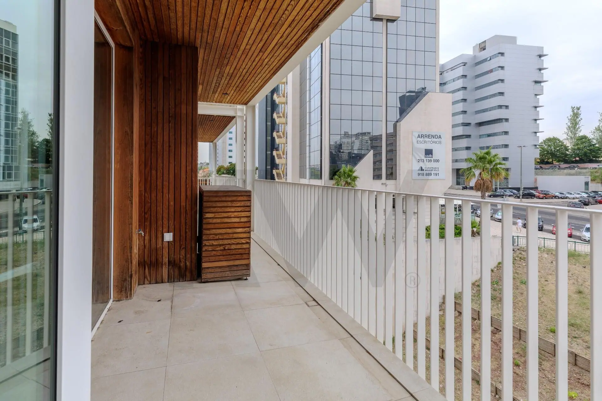 Balcony with views